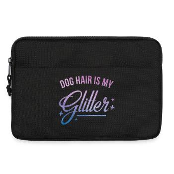 Dog hair is my glitter - Laptop bag 13" - black - Front