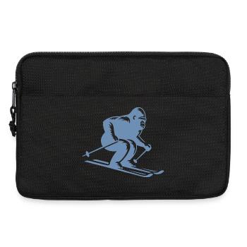 Affe Gorilla Schimpanse Ski Silhouette Design - Laptoptasche 13" - Schwarz - Vorne
