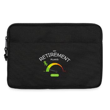Ruhestandspläne: entspanntes niedriges Stresslevel - Laptoptasche 13" - Schwarz - Vorne