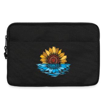 Tournesol, Mer, Coucher De Soleil, Fleurs, L’Eau - Sacoche pour ordinateur portable 13 pouces - noir - Devant