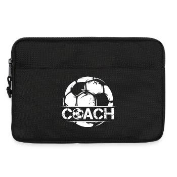 Fußballtrainer Coach Ball Symbol used look Club - Laptoptasche 13" - Schwarz - Vorne