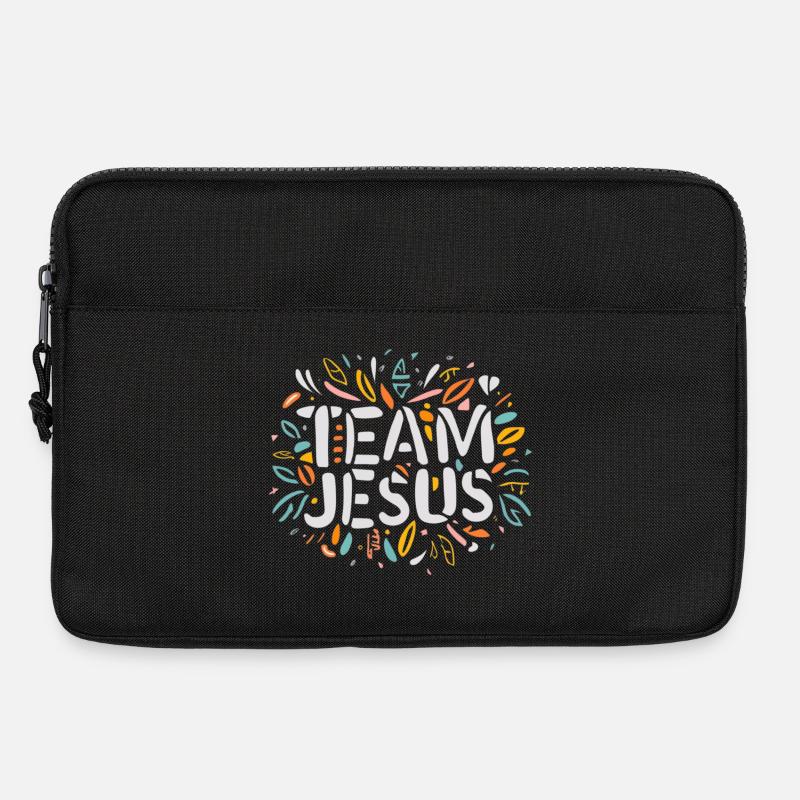 Ich bin Jesus – bunte Botschaft - Laptoptasche 13" - Schwarz