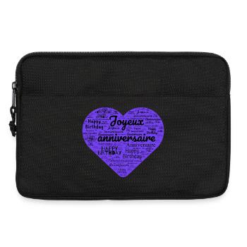 ALLES GUTE ZUM GEBURTSTAG. ALLES GUTE ZUM GEBURTSTAG. JAHRESTAG. - Laptoptasche 13" - Schwarz - Vorne