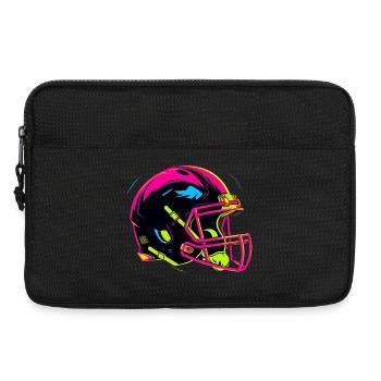 Casque de football look années 80 - Sacoche pour ordinateur portable 13 pouces - noir - Devant