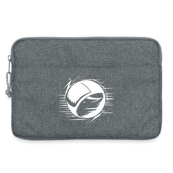 Croquis de ballon de volley-ball - Sacoche pour ordinateur portable 13 pouces - gris chiné - Devant