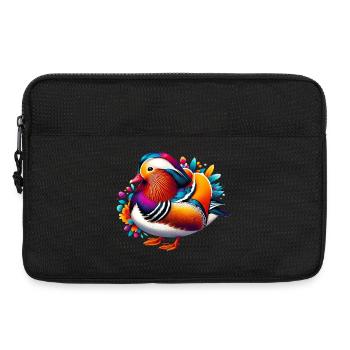 Mandarin duck - Laptop bag 13" - black - Front