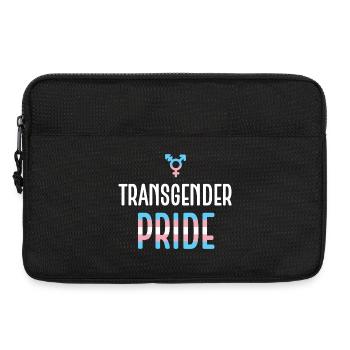 LGBTQ Pride Month - Transgender Pride - Laptop bag 13" - black - Front