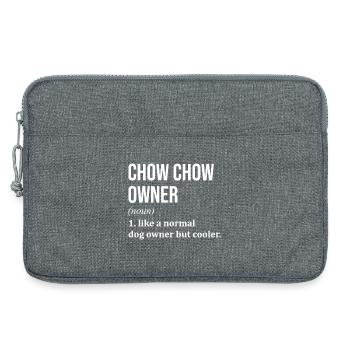 Chow Chow - Sacoche pour ordinateur portable 13 pouces - gris chiné - Devant