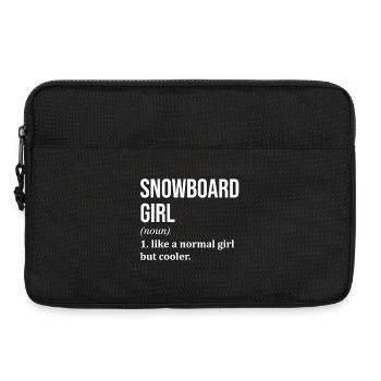 Snowboard - Laptoptasche 13" - Schwarz - Vorne