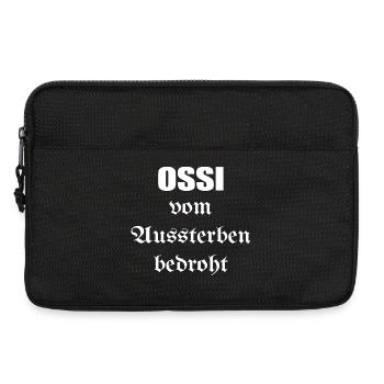 Ossi vom Aussterben bedroht - Laptoptasche 13" - Schwarz - Vorne