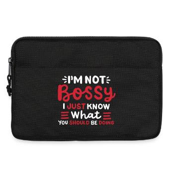 Sarkastischer Spruch Sarkasmus - Laptoptasche 13" - Schwarz - Vorne
