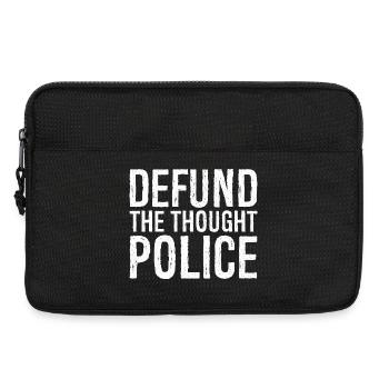 defund the thought police - Sacoche pour ordinateur portable 13 pouces - noir - Devant