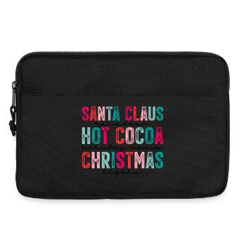 Santa Claus Hot Chocolate Christmas - Laptop bag 13" - black - Front
