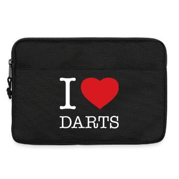 I LOVE DARTS - Laptop bag 13" - black - Front