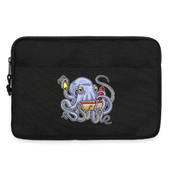 Krake Hotdog - Laptoptasche 13" - Schwarz - Vorne