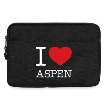 I LOVE ASPEN - Laptoptasche 13" - Schwarz - Vorne