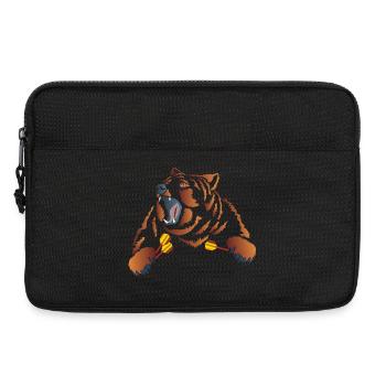 Wütender Braunbär mit Dartpfeile - Laptoptasche 13" - Schwarz - Vorne
