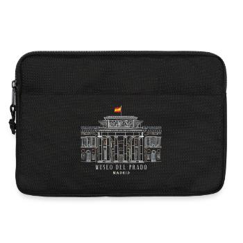 Madrid, Hand Drawing Museo del Prado, Spain - Laptop bag 13" - black - Front