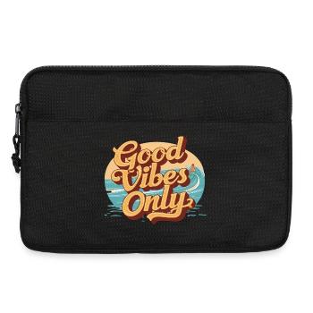 Nur Sommer-Vibes - Laptoptasche 13" - Schwarz - Vorne