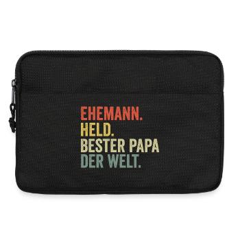 Bester Papa der Welt - Laptoptasche 13" - Schwarz - Vorne