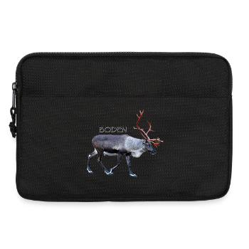 Cerf renne magique aux bois plus rouges - Sacoche pour ordinateur portable 13 pouces - noir - Devant