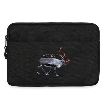 Unique Deer with Antlers in Stylish Design - Laptop bag 13" - black - Front