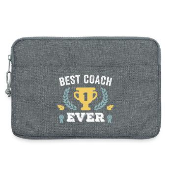 Bester Coach aller Zeiten - Laptoptasche 13" - Grau meliert - Vorne