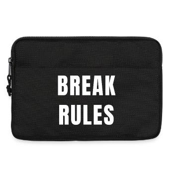 Regeln brechen Motivation Denkweise Ehrgeiz Macht - Laptoptasche 13" - Schwarz - Vorne