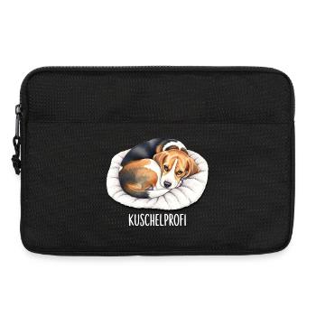 Câlins Beagle professionnel pour les amoureux des chiens - Sacoche pour ordinateur portable 13 pouces - noir - Devant