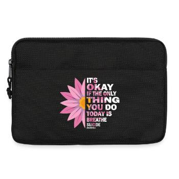 Es ist in Ordnung, wenn das Einzige, was der Atem ist, ist - Laptoptasche 13" - Schwarz - Vorne