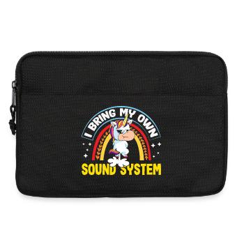 Public Fart Funny Inappropriate - Laptop bag 13" - black - Front