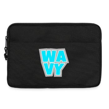 WAVY - locker, cool und immer im Flow. - Laptoptasche 13" - Schwarz - Vorne