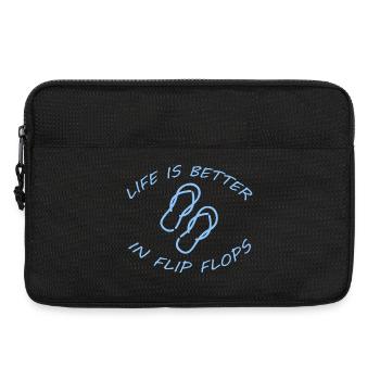 LIFE IS BETTER IN FLIP FLOPS - Laptop bag 13" - black - Front