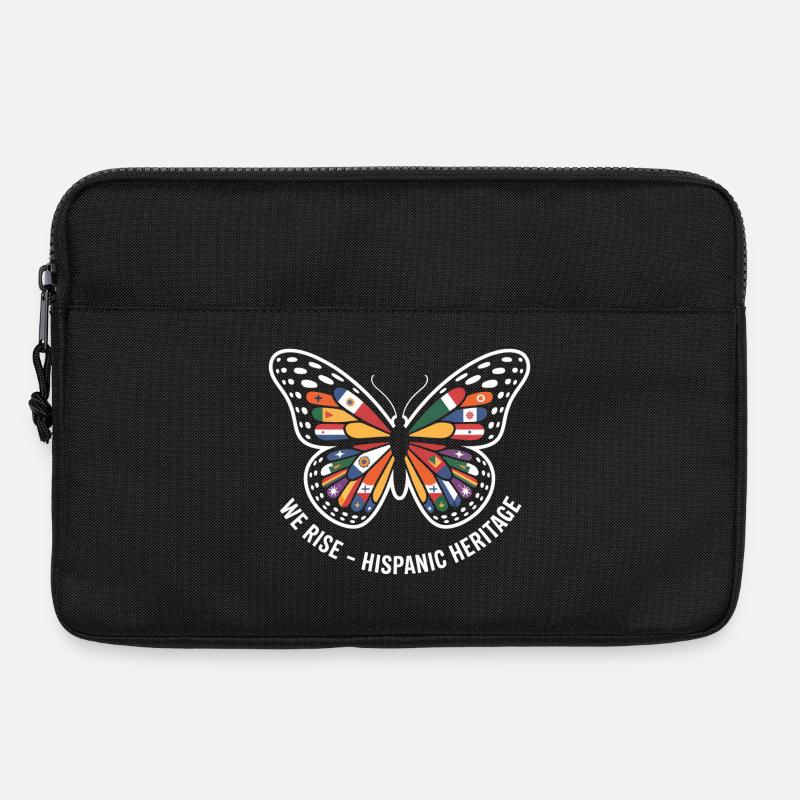 We Rise Hispanic Heritage Schmetterling - Laptoptasche 13" - Schwarz