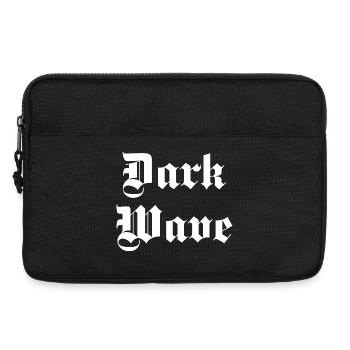 Dark Wave Musik Gothic Typografie - Laptoptasche 13" - Schwarz - Vorne