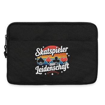 Joueurs passionnés de skat Cartes de skat rétro - Sacoche pour ordinateur portable 13 pouces - noir - Devant