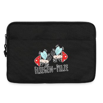Two Fly Mushrooms - Laptop bag 13" - black - Front