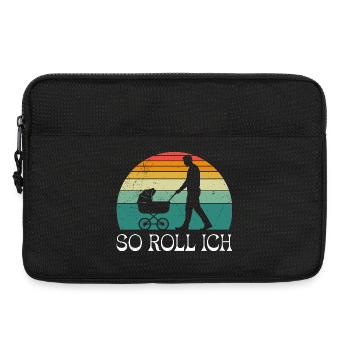 Bald Papa SO ROLL ICH LUSTIG - Laptoptasche 13" - Schwarz - Vorne