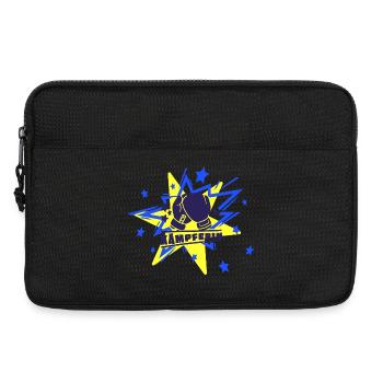 Kämpferin - Boxhandschuhe - Glücksbringer - Laptoptasche 13" - Schwarz - Vorne