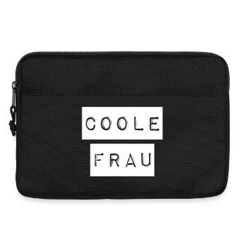 This is what a cool woman looks like - Laptop bag 13" - black - Front