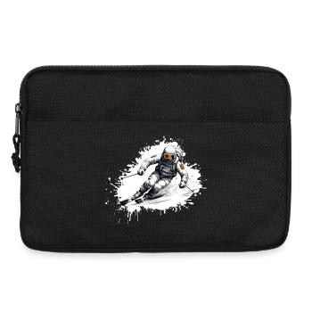 Astronaut Ski Skifahren - Laptoptasche 13" - Schwarz - Vorne