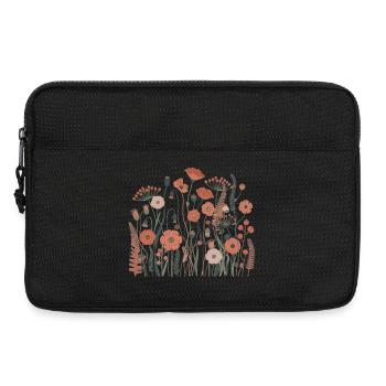 Boho Wildblumen – Blühende Harmonie - Laptoptasche 13" - Schwarz - Vorne
