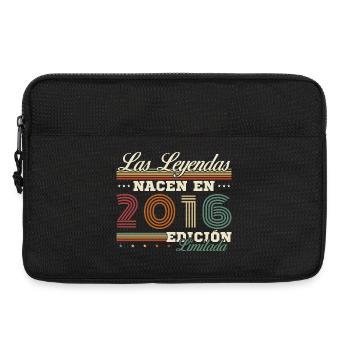 10 Years 2016 Vintage Retro Birthday - Laptop bag 13" - black - Front