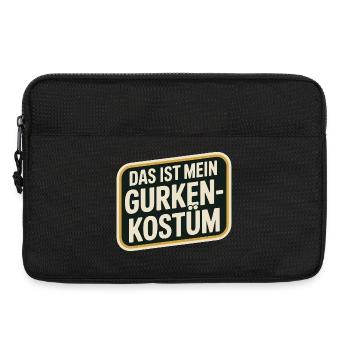 Gurke Das Ist Mein Gurken Kostüm Fasching Karneval - Laptoptasche 13" - Schwarz - Vorne