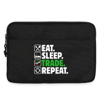Aktien Börse Handeln Crypto Aktienmarkt Trader - Laptoptasche 13" - Schwarz - Vorne