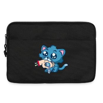 Gourmet kitten - Laptop bag 13" - black - Front