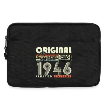 Original 1946 Jahrgang Vintage Geburtstag Retro - Laptoptasche 13" - Schwarz - Vorne