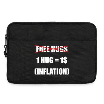 Free Hugs, Inflation-adjusted - Laptoptasche 13" - Schwarz - Vorne