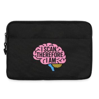 MRI Tech I Scan Therefore I Am Radiologist - Laptoptasche 13" - Schwarz - Vorne