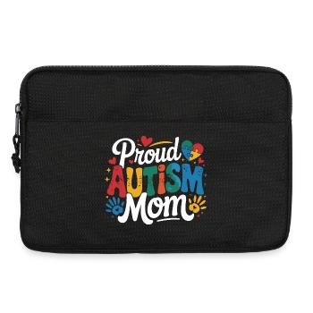 Proud Autism Mom - Laptop bag 13" - black - Front